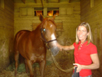 Trainer, Linda Rice, and Ahvee's Destiny.