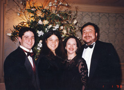 Family attends a wedding on New Year's Day 1998.