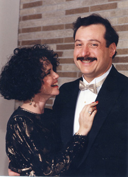 Avram and Rhoda at Arielle's Bat Mitzvah, November 10, 1990.